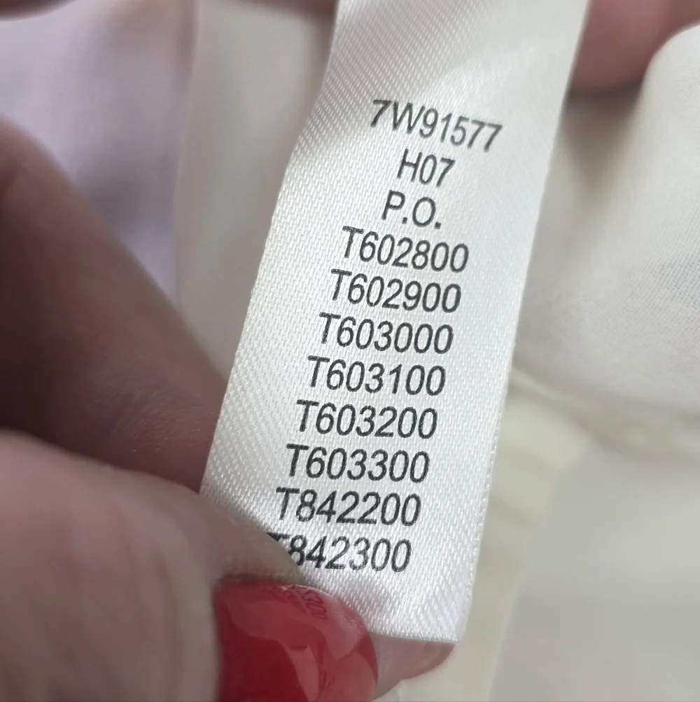 Lucky Brand Floral Border Print Midi Dress Ivory Blue Pink Sleeveless Size M - Picture 7 of 7